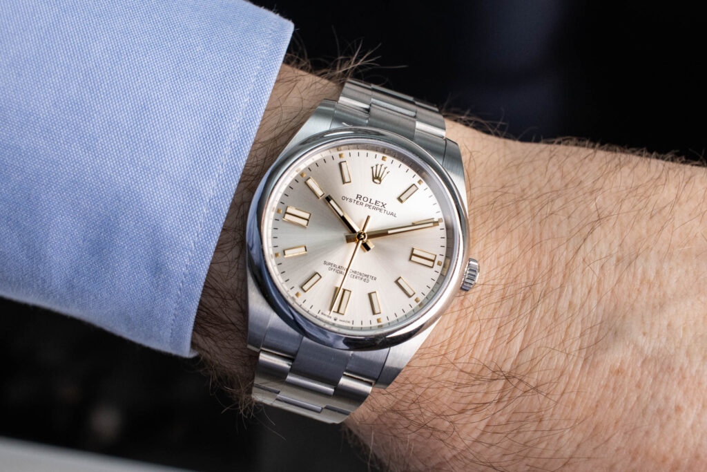 Ανδρικό ρολόι Rolex Oyster Perpetual 41 silver dial