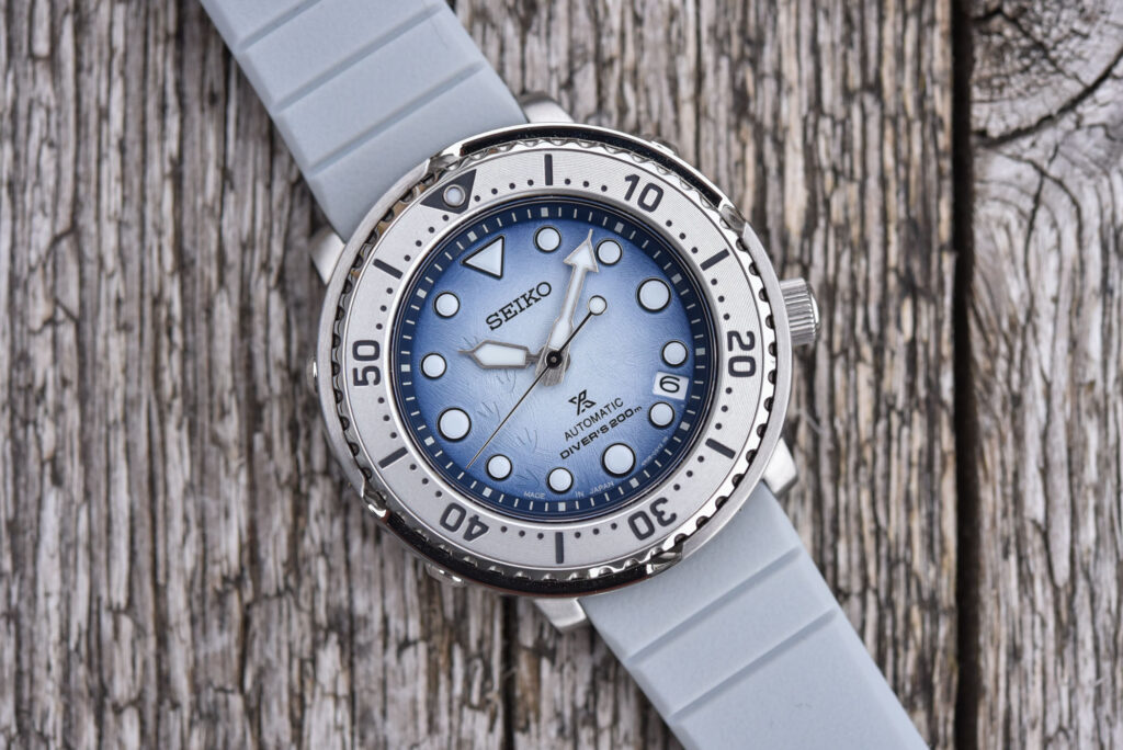 Καταδυτικό ρολόι Seiko-Prospex-Save-The-Ocean-Antarctica-Baby-Tuna-SRPG59K1