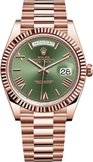 Rolex day date pink gold 40mm,reference 228235