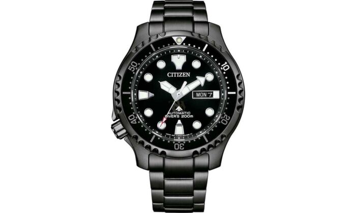  NY0145-86EE Citizen Promaster Sea Ρολόι Eco - Drive με Μεταλλικό Μπρασελέ σε Μαύρο χρώμα
