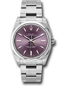 Rolex 114200 oyster perpetual red grape,34mm