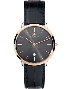 MH19515/TR22 MICHEL HERBELIN City Rose Gold Black Leather