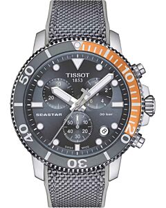 T120.417.17.081.01 TISSOT T-Sport Seastar 1000 Chronograph Grey Fabric Strap