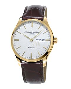 FREDERIQUE CONSTANT Classic Gold Brown Leather Strap FC-225ST5B5