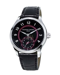 FREDERIQUE CONSTANT Horological Smart Watch Black Leather Strap FC-285BBR5B6