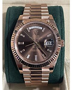 Rolex 40mm Day date  228235  choco bagettes