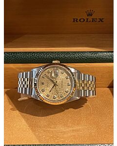 Rolex Date Just 36mm steel and gold 16233