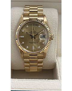 Rolex day date 36mm president champain diamonds dial