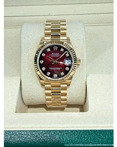 Rolex  date just red ombre