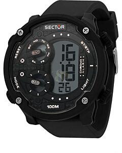 SECTOR Mens Digital Watch with Silicone Strap R3251571002