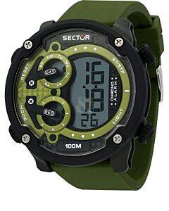 SECTOR Mens Digital Watch with Silicone Strap R3251571003