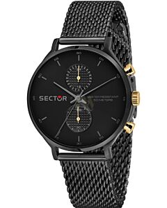 SECTOR 370 Chronograph Black Stainless Steel Bracelet R3253522001