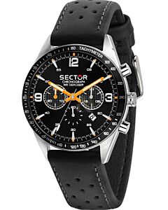 SECTOR 770 Black Chronograph Leather Strap R3271616001