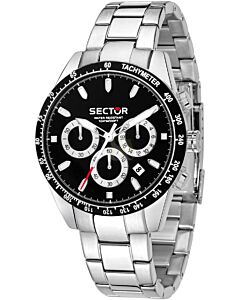 SECTOR 245 Chronograph Silver Stainless Steel Bracelet R3273786004