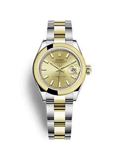 Rolex Date just 28mm, Ladys  steel and gold