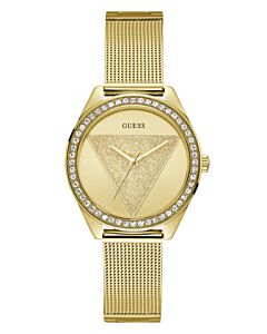 GUESS Crystals Gold Stainless Steel Bracelet W1142L2