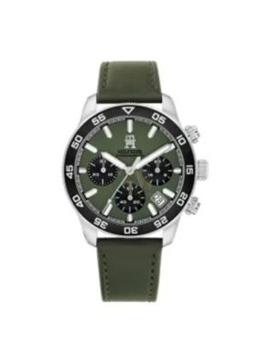 1792188 Tommy Hilfiger Troy Green Leather Strap