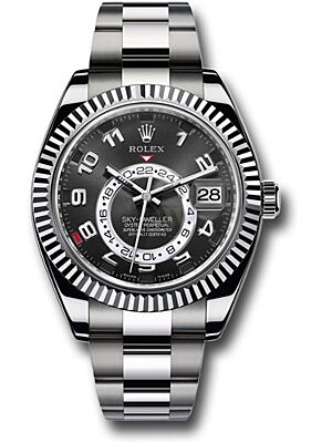 Rolex sky dweller white gold 326939 black dial