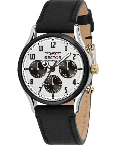 SECTOR 660 Black Leather Strap R3251517002