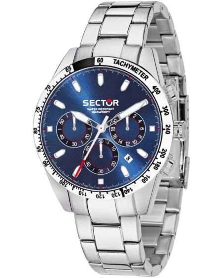 SECTOR Chronograph Silver Stainless Steel Bracelet R3273786006