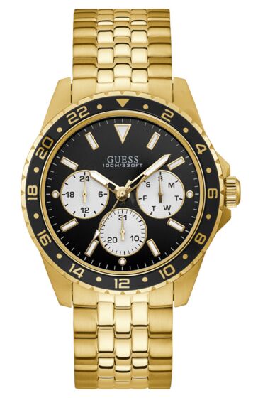 GUESS Gold Stainless Steel Chronograph W1107G4