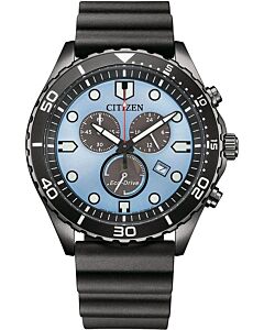 AT2567-18L CITIZEN Eco-Drive Black Rubber Chronograph