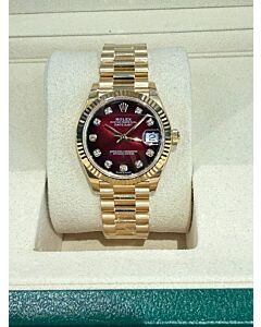 Rolex  date just red ombre