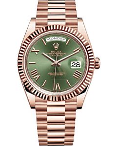 Rolex day date pink gold 40mm,reference 228235