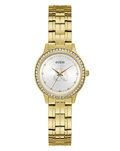 GUESS Crystals Gold Stainless Steel Bracelet W1209L2