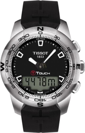 Tissot  T047.420.17.051.00 T-TOUCH II Black Rubber Strap