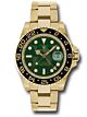 GMT-Master II, Yellow, Gold Green Dial, 116718LN
