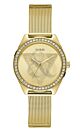GUESS Crystals Gold Stainless Steel Bracelet W1142L2