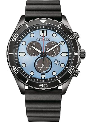 AT2567-18L CITIZEN Eco-Drive Black Rubber Chronograph