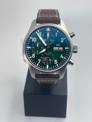 IWC pilot chronograph green dial iw388103