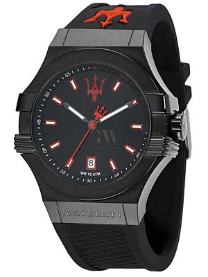 MASERATI Potenza Black Rubber Strap R8851108020