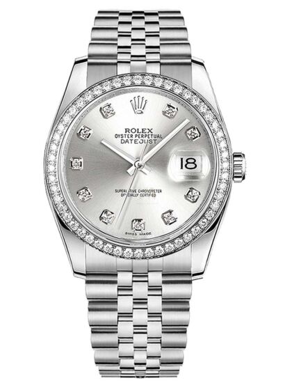 Rolex Datejust 36 Solid 18K White Gold & Steel Watch 116244