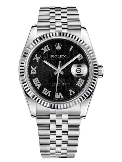 Rolex Datejust 36 White Gold Fluted Bezel Watch 126234