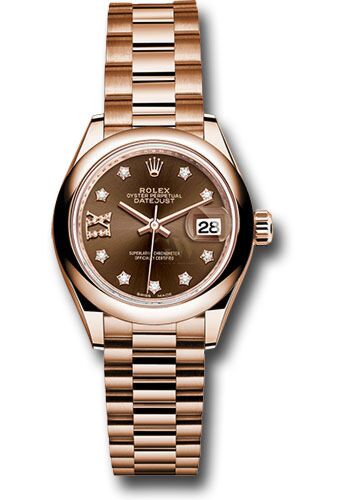 Rolex 28mm, Datejust 279165 Rose Gold