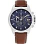 1792195 TOMMY HILFIGER Chronograph Brown Leather Strap