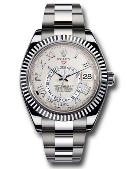 Rolex Sky-Dweller ivory Dial 42MM White Gold 326939