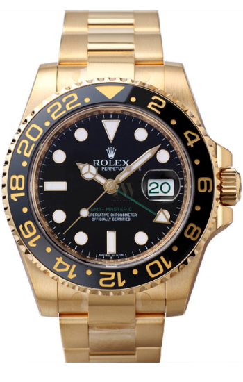 Rolex gmt 18k yellow gold 116718LN