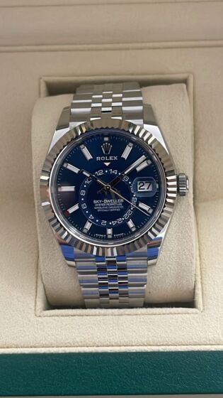 Rolex  Sky Dweller blue dial jubille